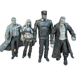 Sin City Action Figure Lot Jessica Alba Gray Scale Bruce Willis Marv Hartigan